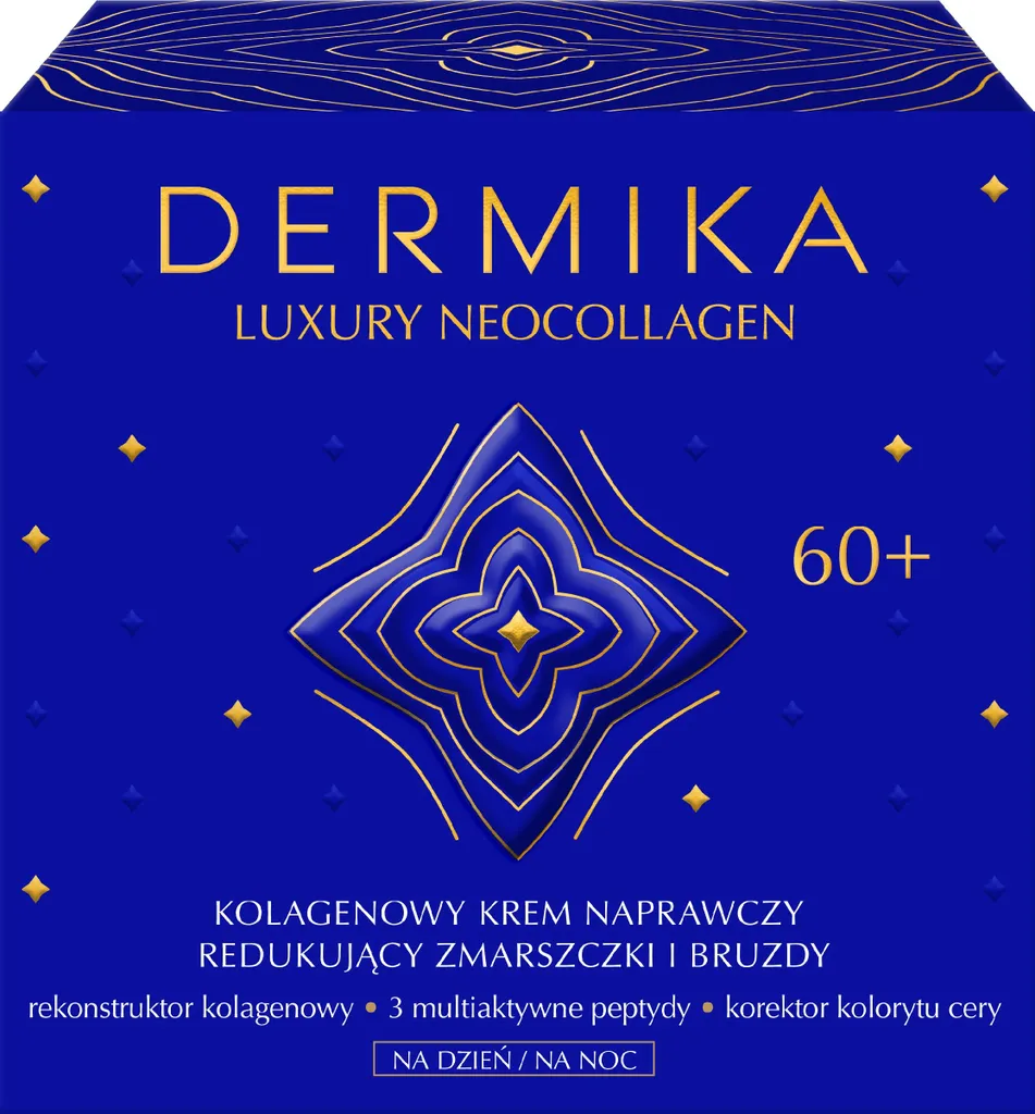 Crème collagène Dermika 60+ soin de luxe jour et nuit pot de 50ml