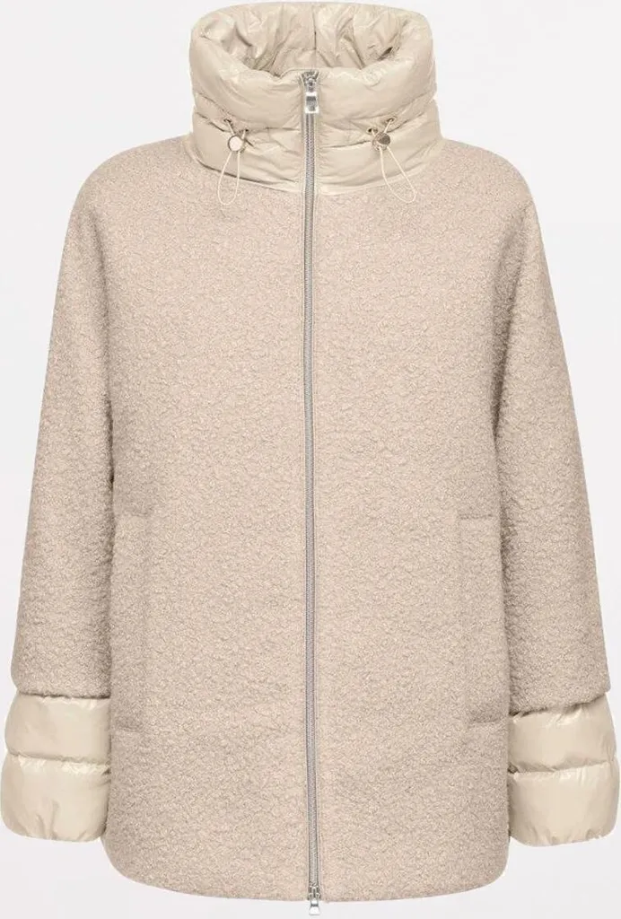 Geox W Calithe Manteau Respirant Blanc pour Femme - Technologie Respira