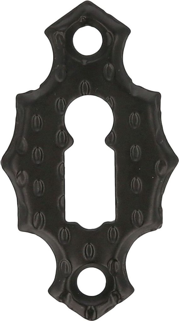 Schlüsselrosette schmiedeeiserner Look Schwarz matt Produktbild 