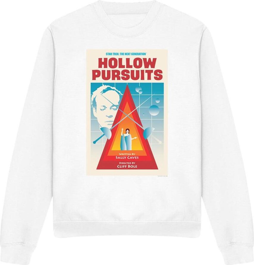 Star Trek - "The Next Generation Season 3 Episode 21" Sweatshirt für Herren/Damen Uni TV11804 (M) (Weiß)