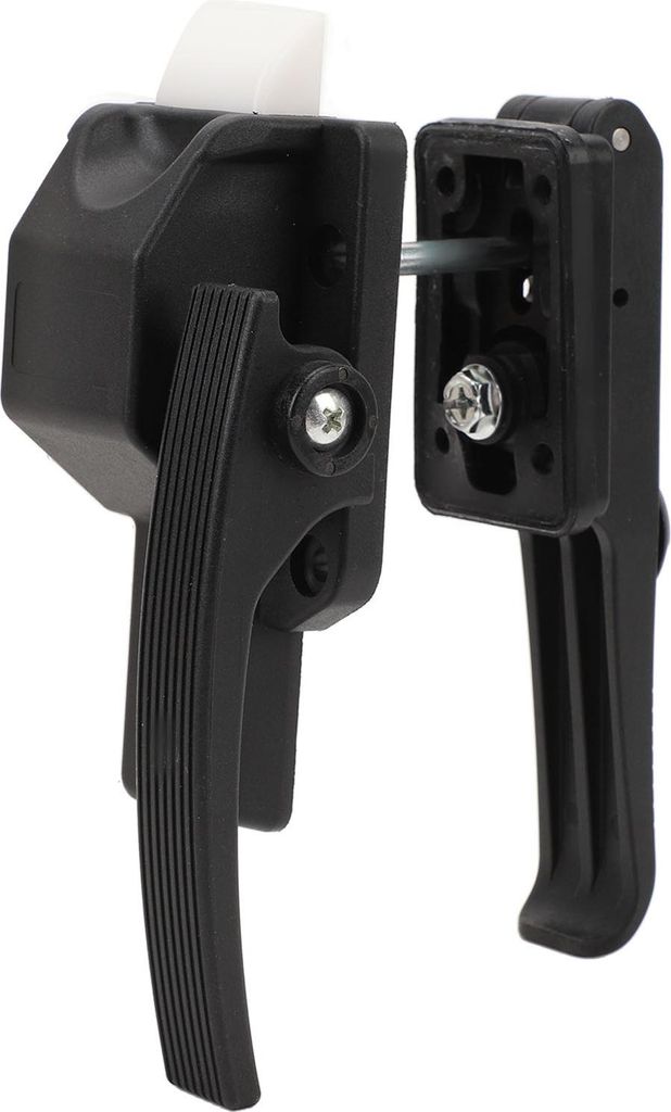 RV-Türriegel, mattschwarz, hochfest, verbesserte Sicherheit, Griffschloss für Wohnmobil, Anhänger, Boot, Yacht