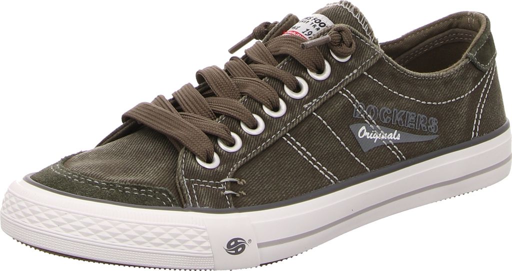 Dockers Schnürhalbschuhe bequem in grün, Gr. 43 Produktbild 