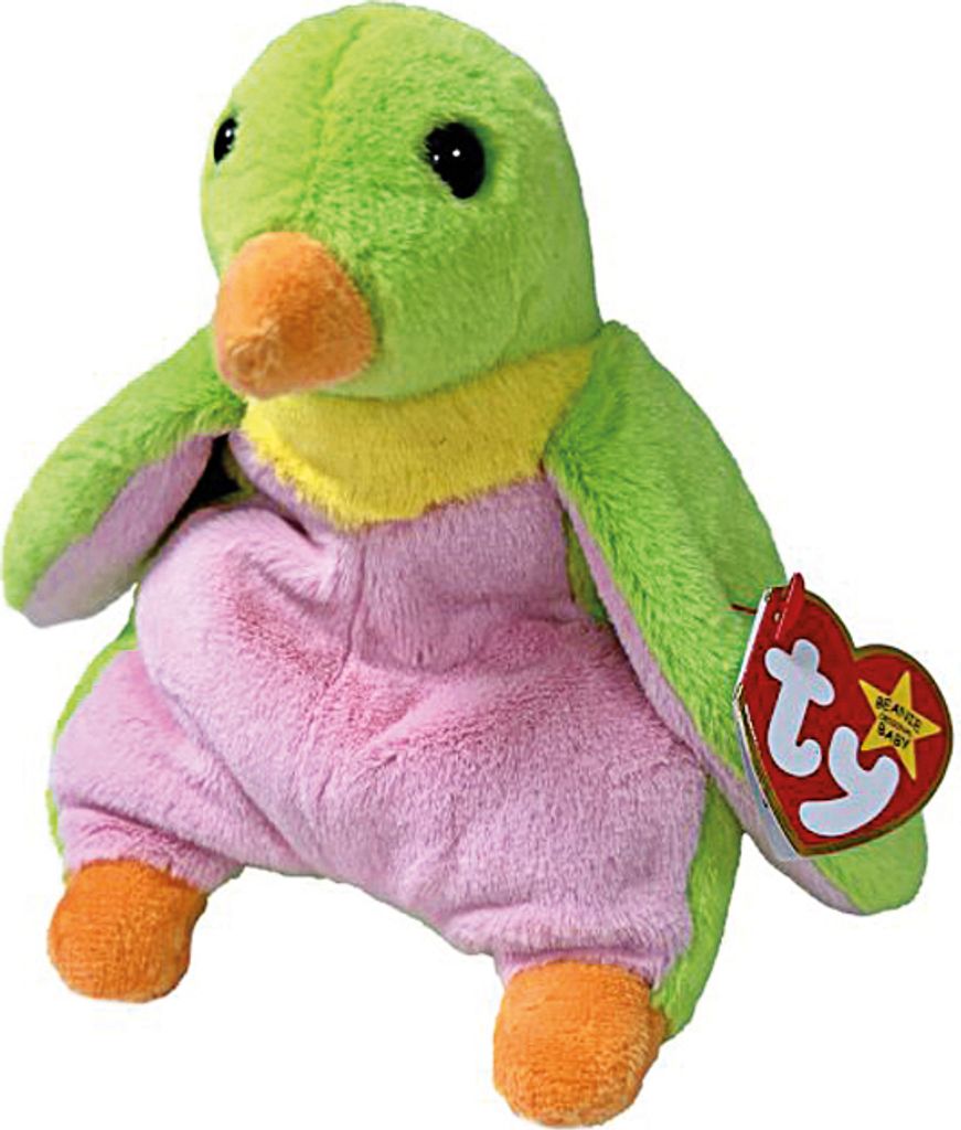 TY, Beanie Babies Original, Gus, Pinguin, ca 15 cm Produktbild 