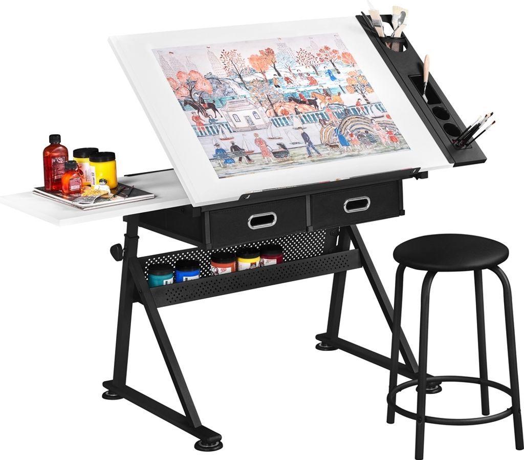 Yaheetech Zeichentisch Architektentisch Schreibtisch Produktbild 4