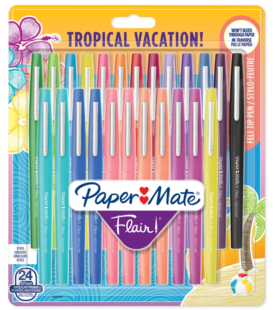 Écriture Propre sans Bavure avec Paper Mate Flair 1982655 0.7mm x24 M