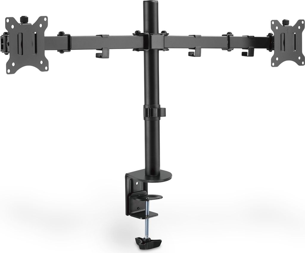 DIGITUS 2-fach Monitorhalterung mit Klemmbefestigung 15-32 Produktbild 