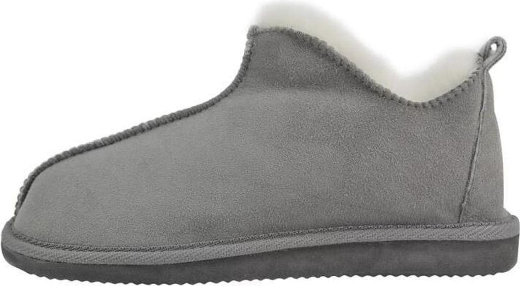 Lammfell Hausschuhe - CINDERELLA - Schuhgröße: EUR 40 | Farbe: Grau/Weiß