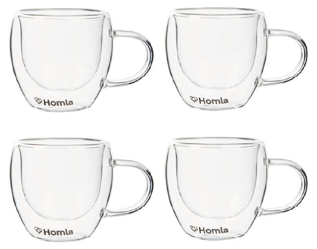 HOMLA CEMBRA dvojstenné sklo 80 ml sada 4 ks Obrázok produktu 