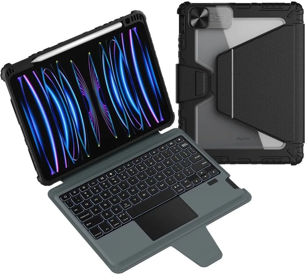 Coque Clavier Rétroéclairé iPad Air 10.9 Nillkin Bumper Link Antichoc - 2