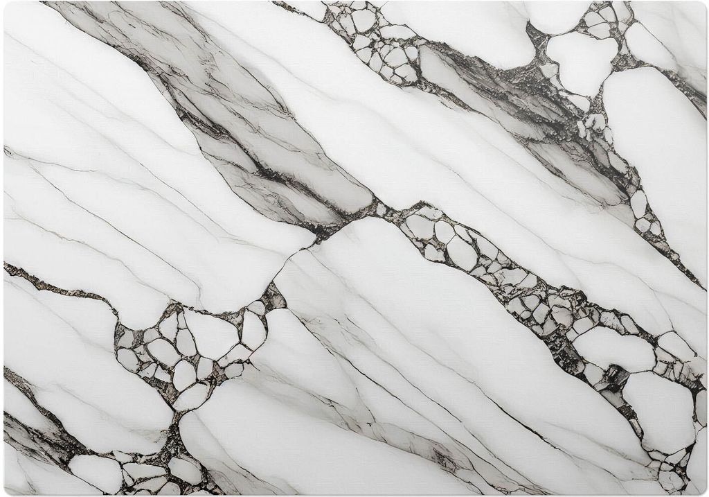 Marmoradern – Bodenschutzmatte – Rutschfest – Schutzmatte für Büro – Vinylmatte – Stuhlunterlage –100 x 70 cm