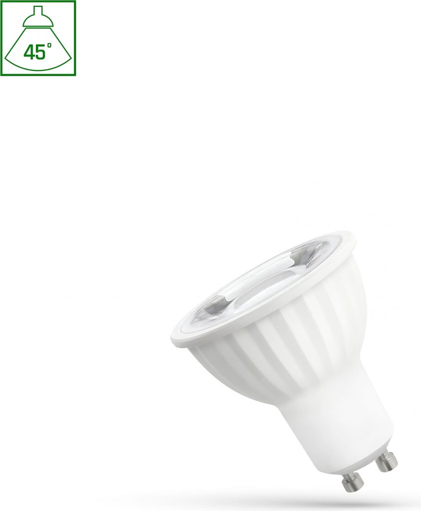 Spectrum LED Leuchtmittel Reflektorform 6W GU10 560lm Tageslicht 6000K kaltweiß 45°