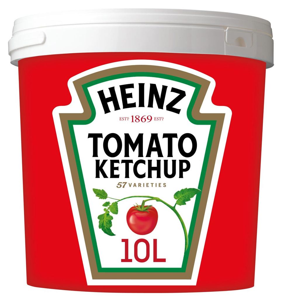 Heinz Tomatenketchup süße dicke Tomatensauce im Eimer Produktbild 