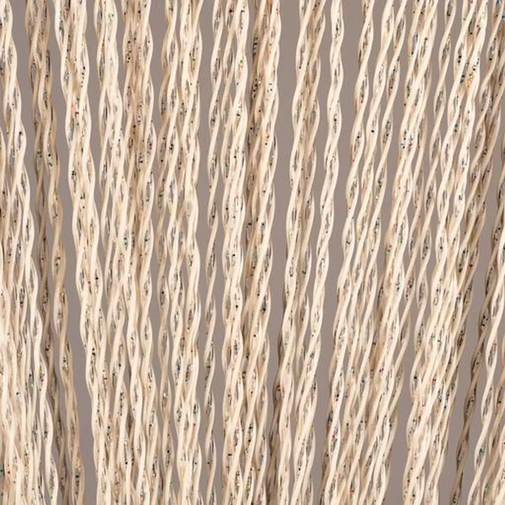 Rideau de porte anti-insectes blanc Luna 146 fils 100x220cm