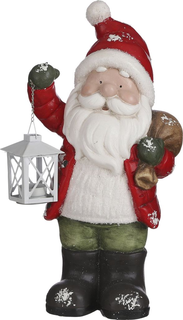 House of Seasons Weihnachtsskulptur Nikolaus mit Laterne - Produktbild 