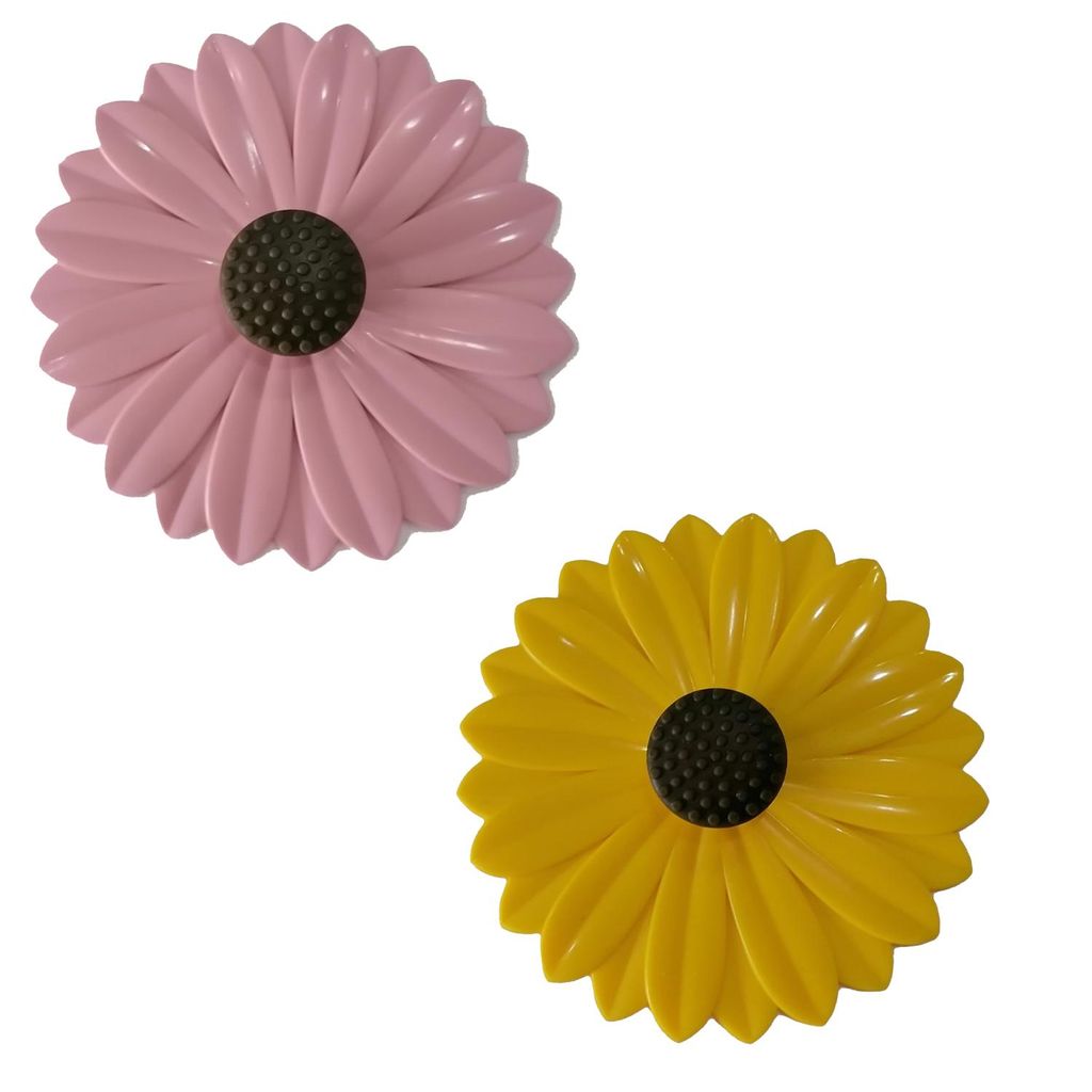 2 Stück Silikondeckel für Gläser im Sonnenblume Design Bunte Glasabdeckung,Tassen Deckel, Wiederverwendbarer Deckel für Trinkgläser und Tassen...