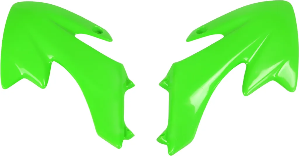 Cache-radiateur UFO Plast vert OEM Honda CRF 50 F (2004-2025) - 2 parties