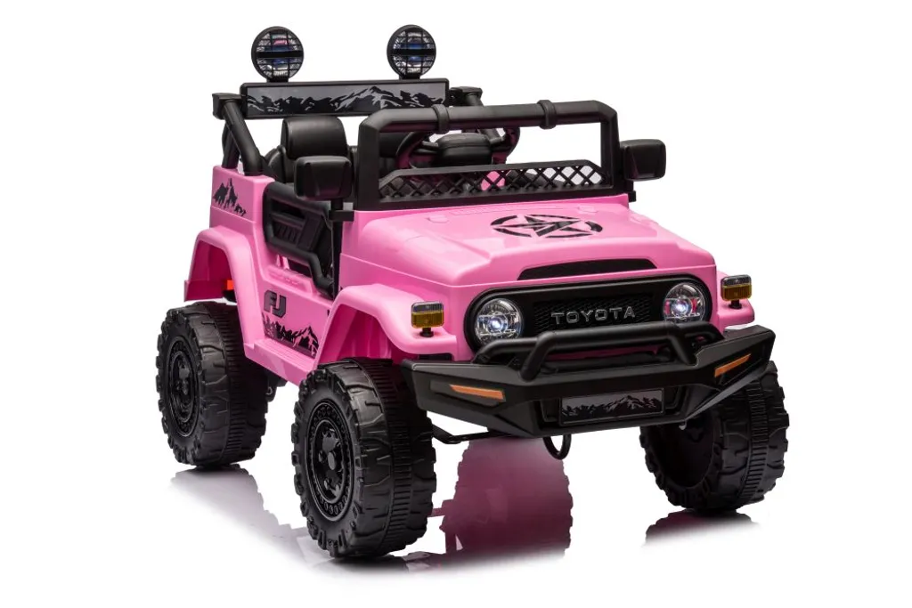 Voiture Toyota FJ rose pour enfant : idéal pour jouer dehors en 4x4