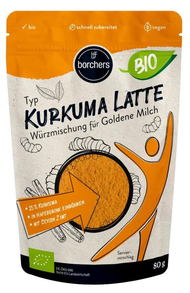 BORCHERS Kurkuma Latte - Goldene Milch-Mischung 80g Produktbild 