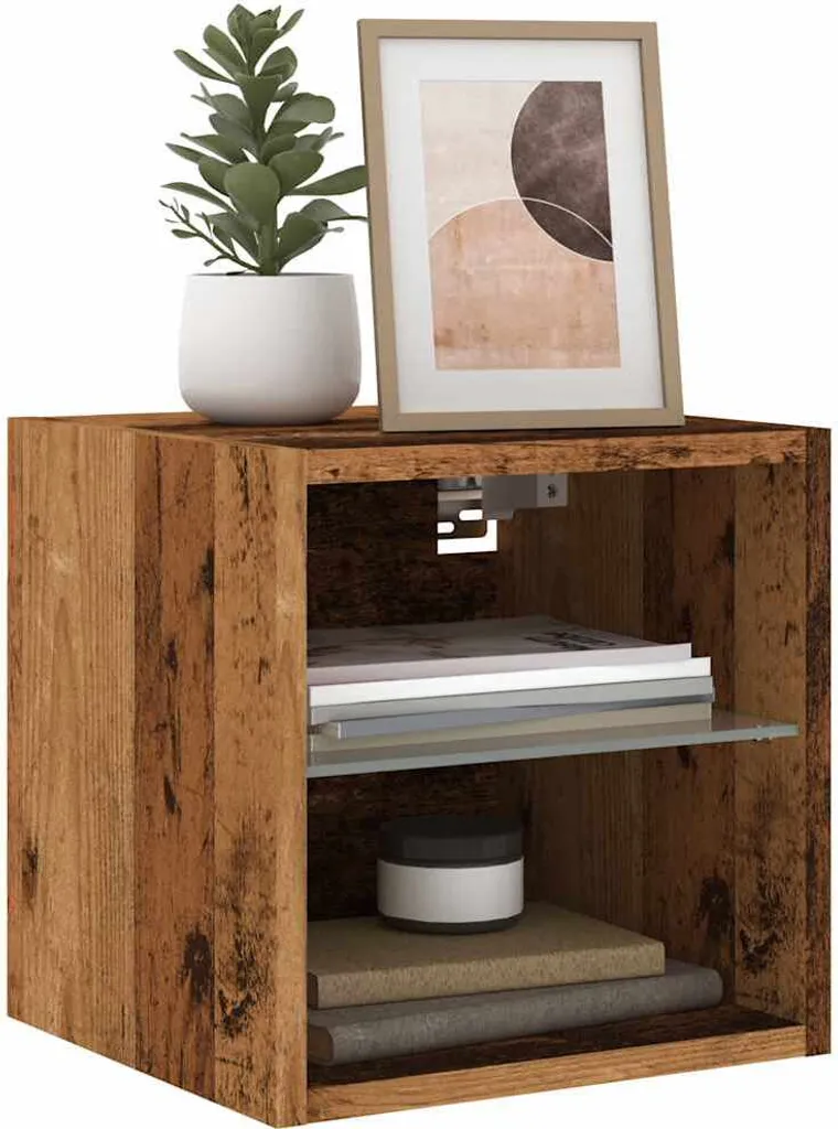 Maison Exclusive Mobile TV LED Legno Antico 2pz | Design Essenziale