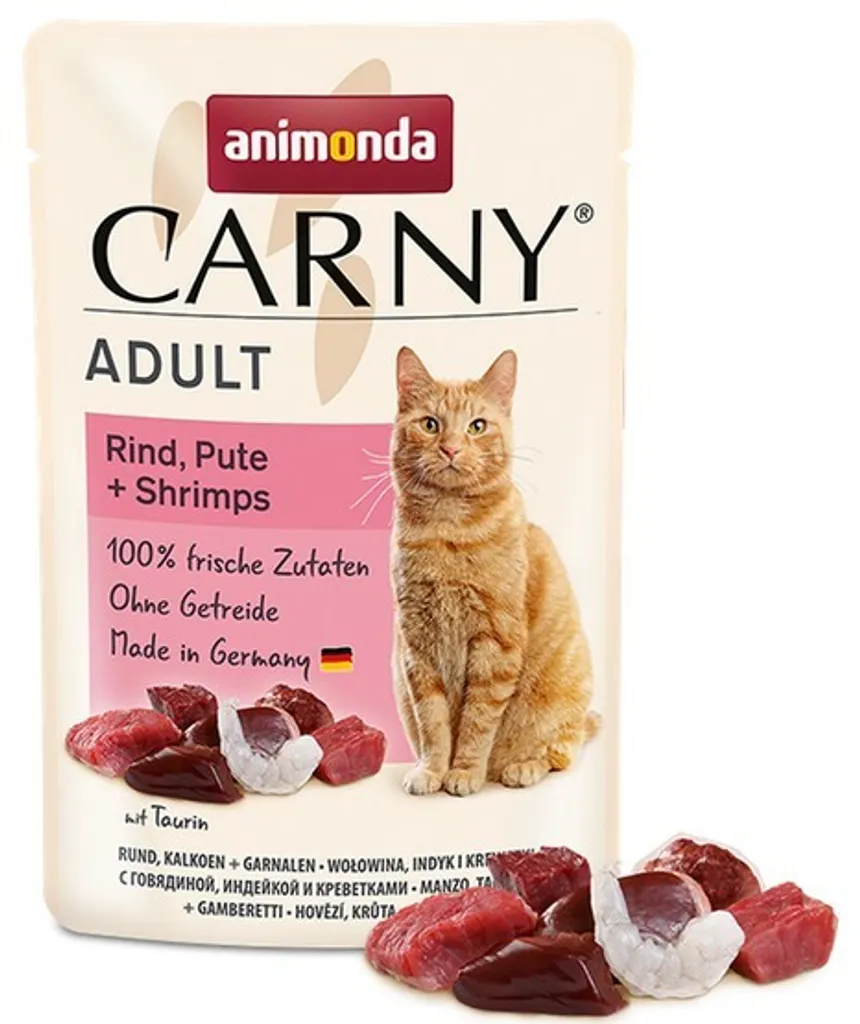 Offerta Animonda Carny Gatto Adulto Manzo Tacchino Gamberetti 12x85g
