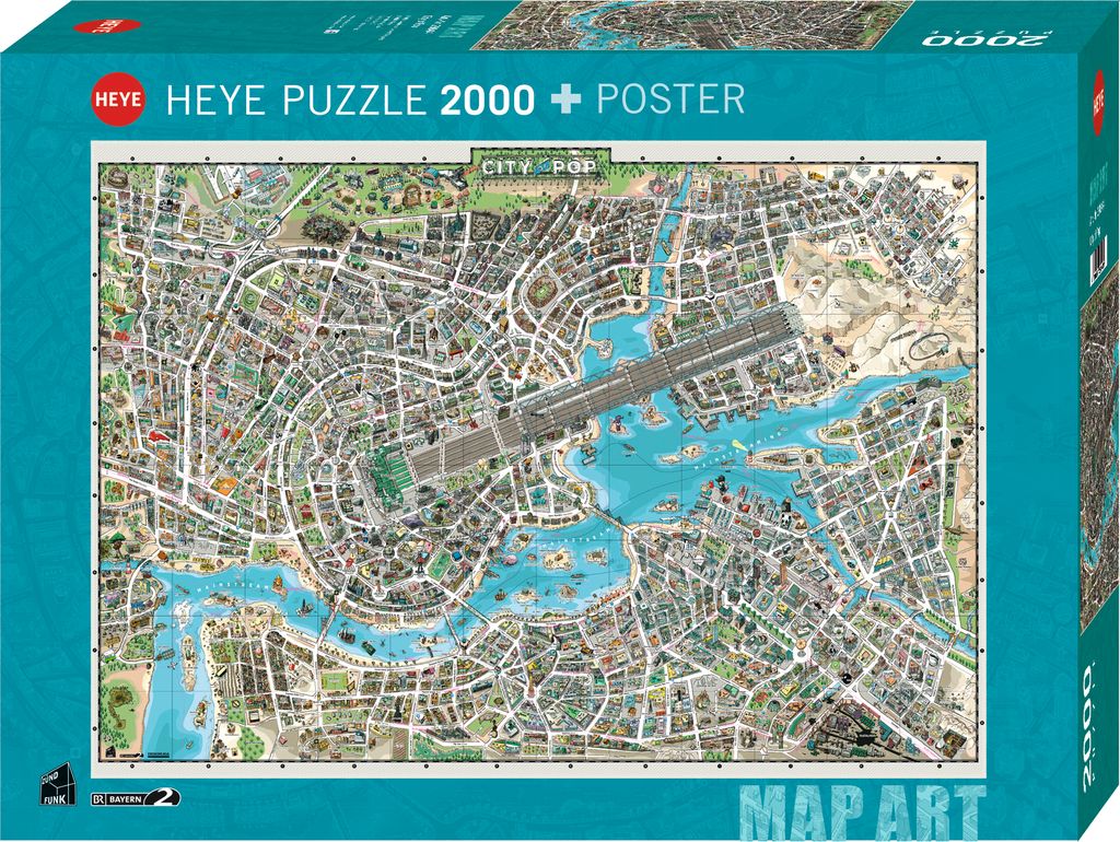 Heye - Standardpuzzles - City of Pop Standard, 2000 Teile Produktbild 