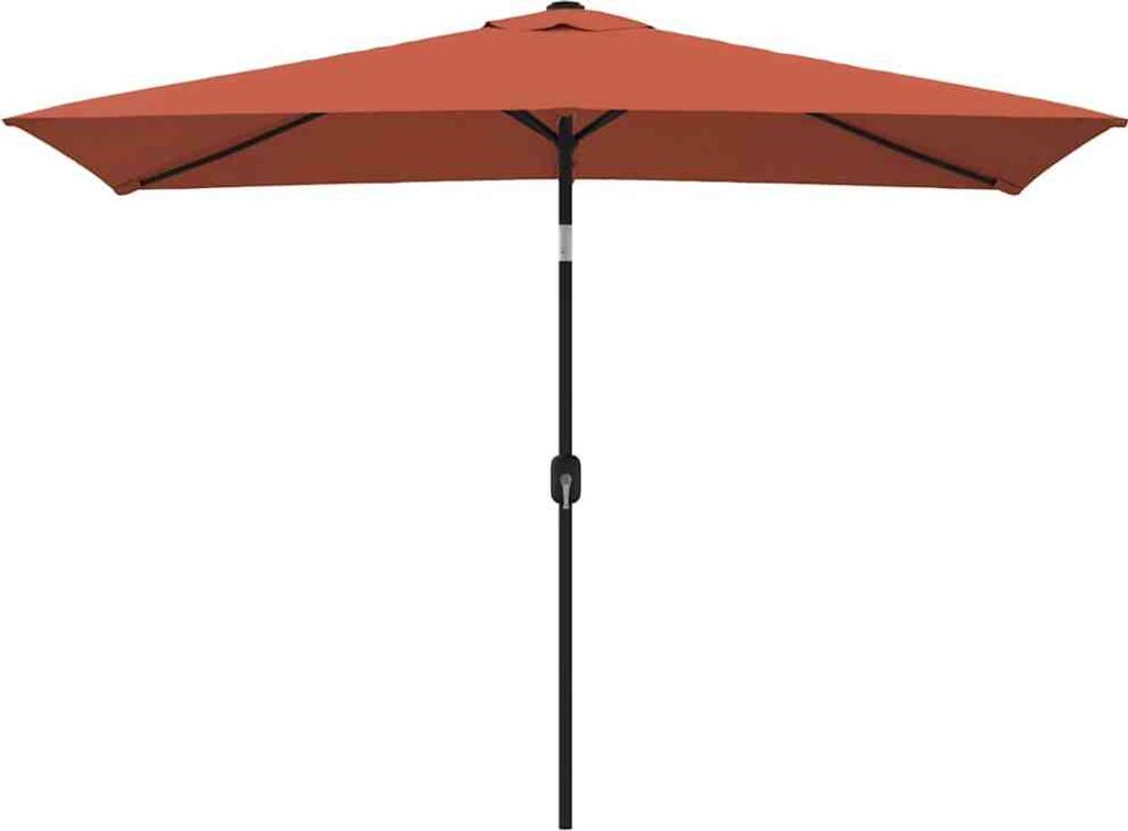vidaXL Sonnenschirm mit Metall-Mast 300x200 cm Terrakotta Produktbild 