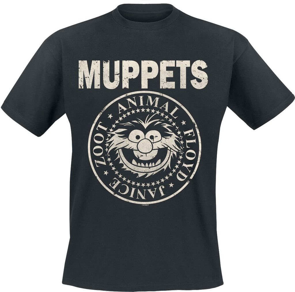 The Muppets T-Shirt Herren Animal - Rock ́n Roll schwarz XL