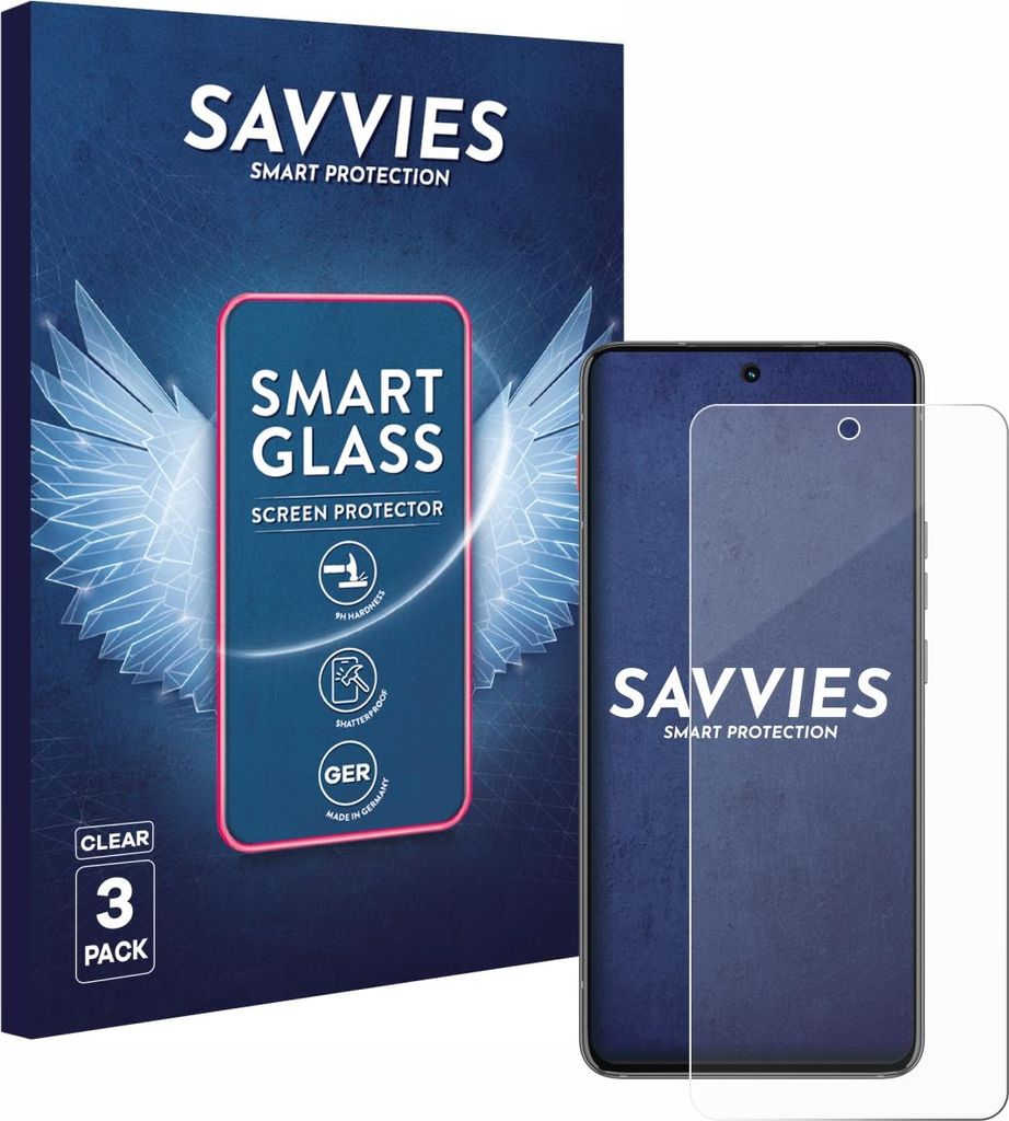 3x Savvies Schutzglas Folie für Motorola ThinkPhone 9H Panzer Schutzfolie Glas Displayschutz klar transparent