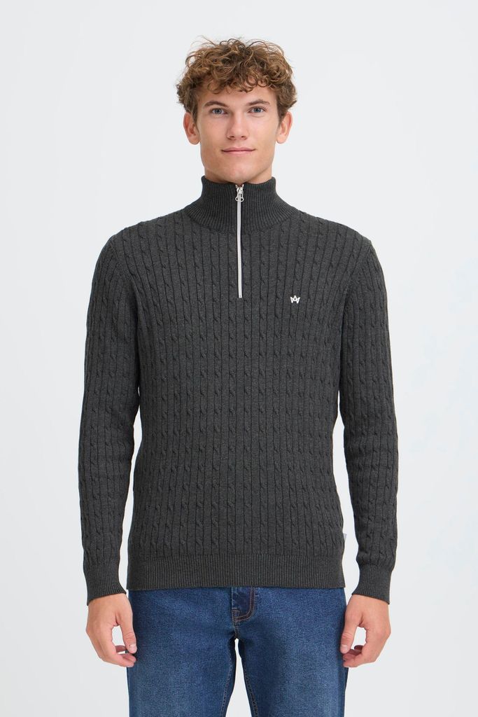 Kronstadt KSCall half zip Herren Strickpullover Troyer Feinstrick Pullover 100% Baumwolle Normal