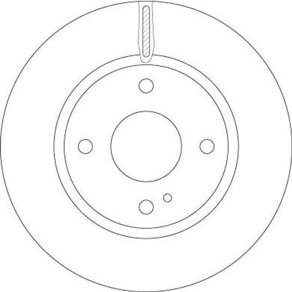 Disque de frein avant ventilé pour Ford Fiesta et KA - TRW DF6399
