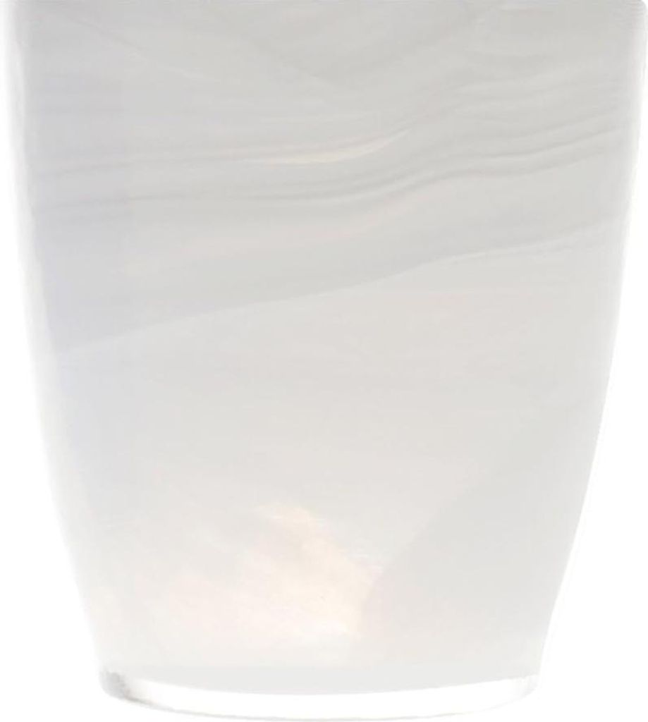 H&H 6er Set Alabastergläser aus Weißglas cl 23