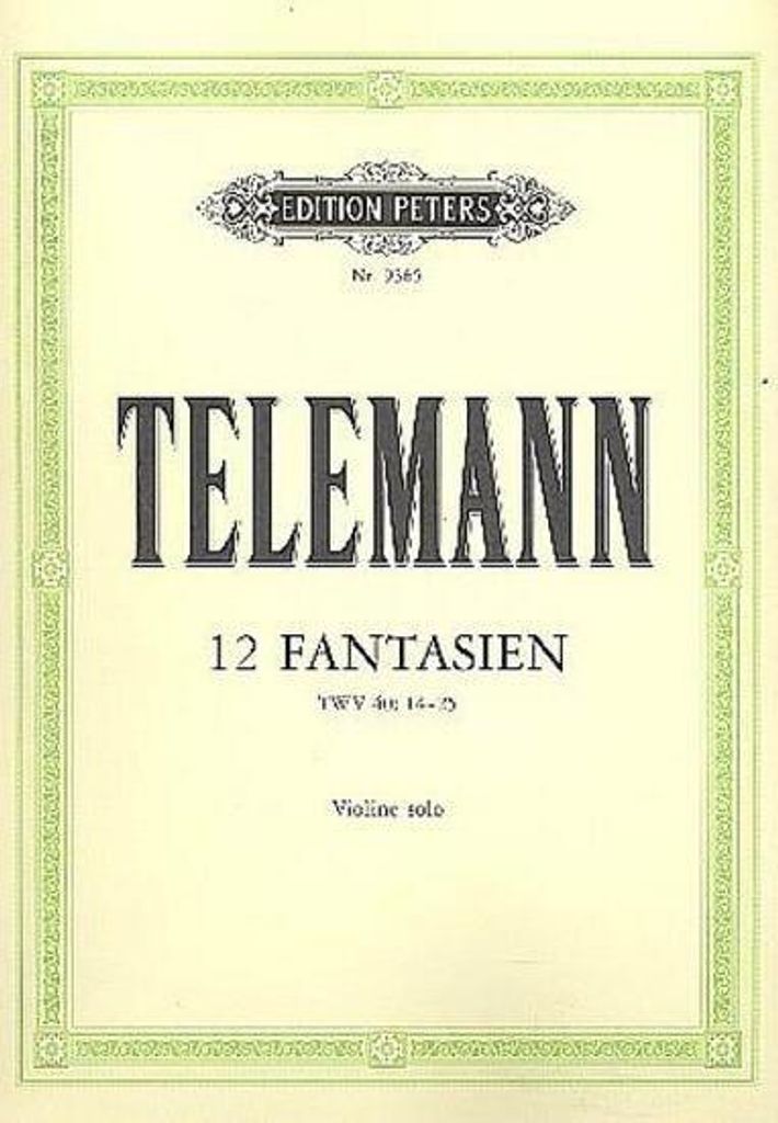 Edition Peters Musiknoten: 12 Fantasias für Violine Solo