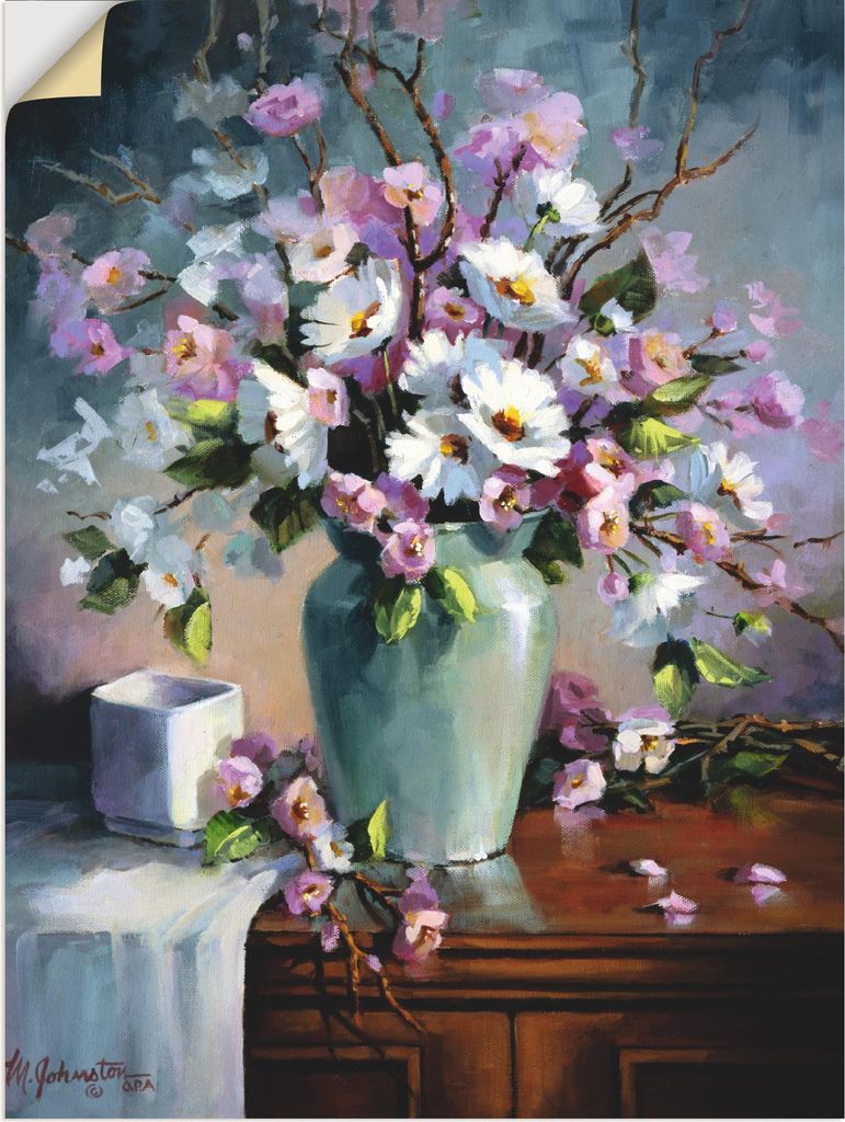 ARTland Wandbild, selbstklebend Apfel und Kirchblüten Größe: 60x80 cm