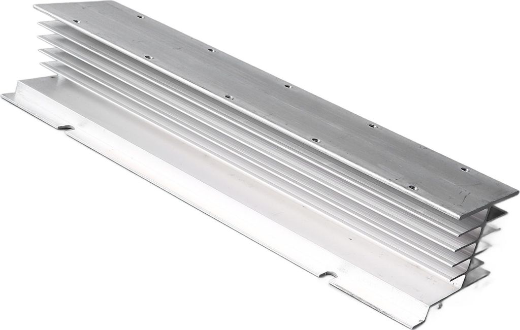 Einphasiger SSR-Kühlkörper, hocheffiziente Kühlbasis für Halbleiterrelais, Kühlkörper aus Aluminium