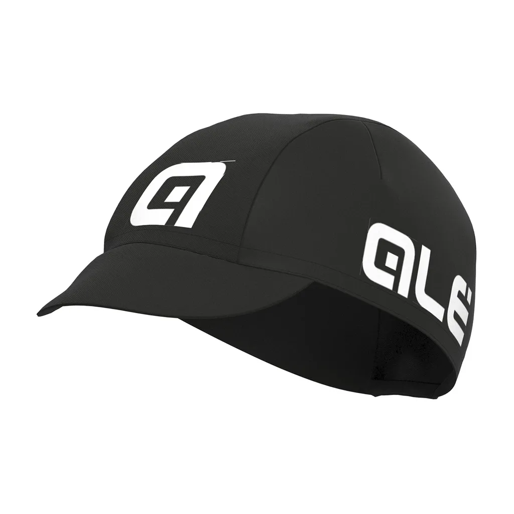 Casquette Alé Summer Cap Coton Noir et Blanc pour Cyclisme sur Route