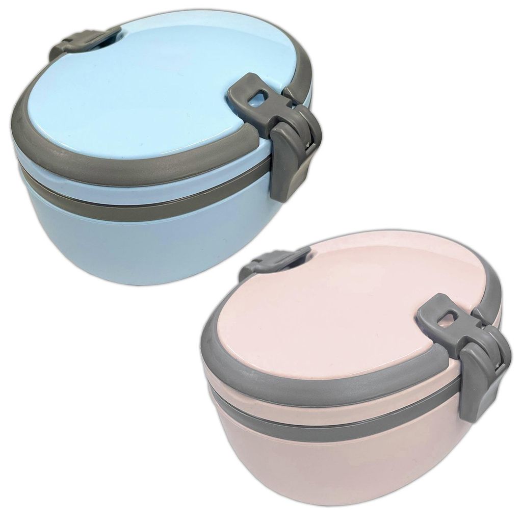 Set da 2 contenitori per il pane e il pranzo a 2 scomparti Immagine del prodotto 