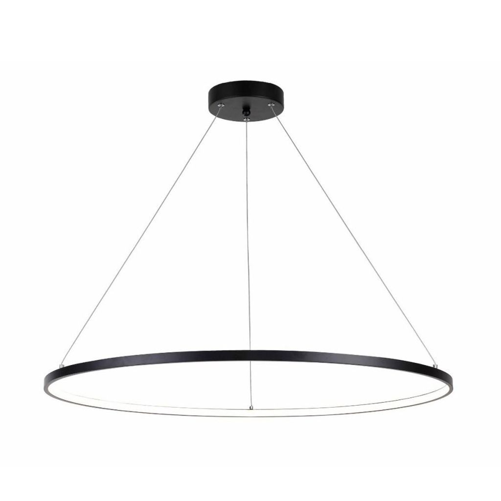 ZUMALINE LED-Pendelleuchte 4400 lm 3000+4000+6000K schwarz HORIK PEN89424-90BK