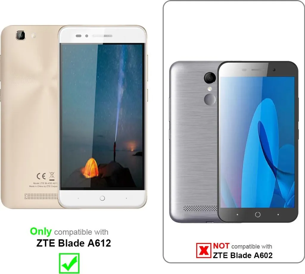 DYSu Custodia per ZTE Blade A51 Lite con 2 Pezzi Vetro Temperato