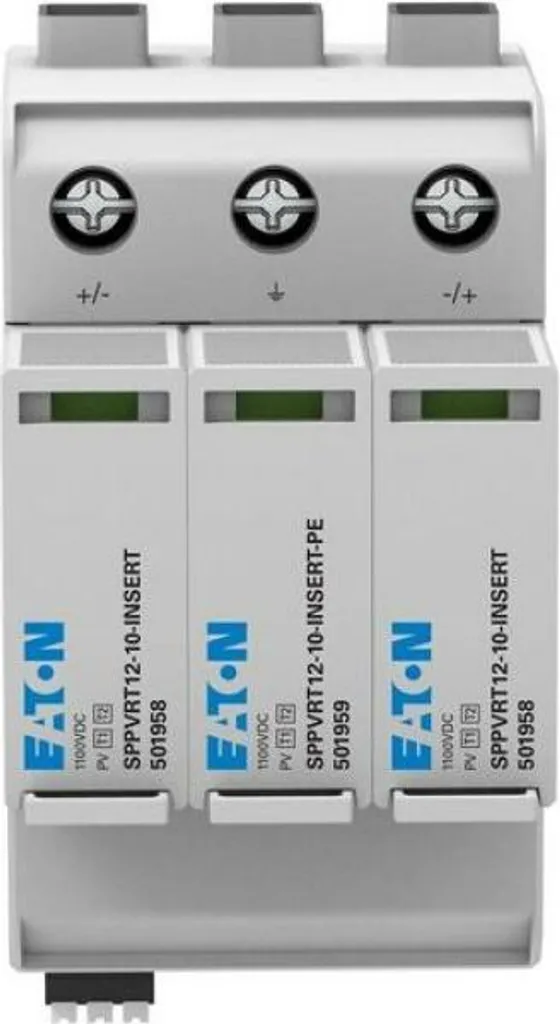 Évitez les Pannes Solaires avec le Parafoudre Eaton 1000VDC SPPVRT12-10-2+PE