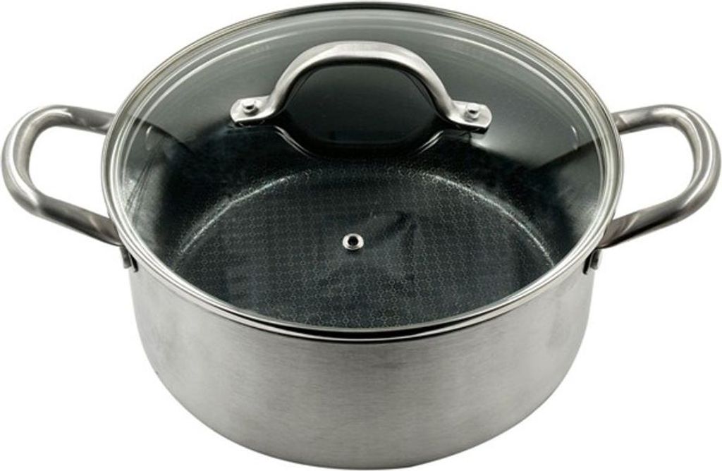 EDS Kochtopf PARMA 20 cm mit Wabenboden – hochwertiger Edelstahltopf für alle Herdarten inkl. Induktion, langlebig, hitzebeständig und ideal f...