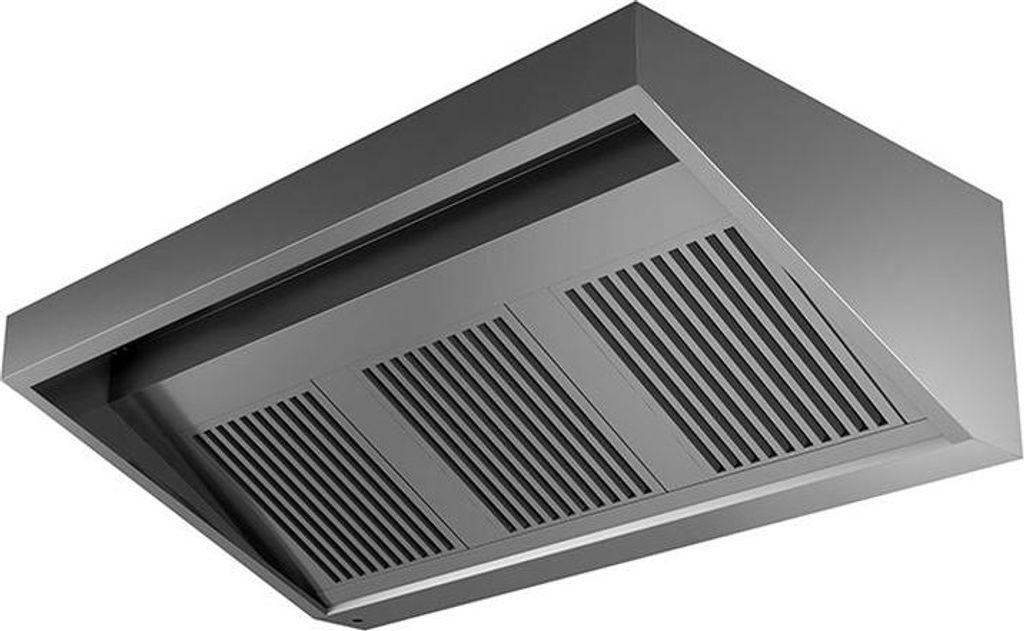 Dunstabzugshaube aus Edelstahl mit Motor, 2000(L)x900(T)x450(H)mm