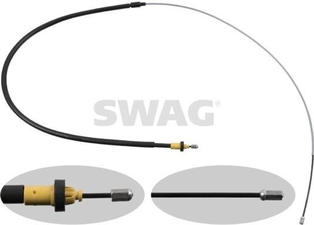SWAG Handbremsseil Seilzug Feststellbremse passend für PEUGEOT 207 (WA, WC) Hinten Links Hinten Rechts 62 94 9626