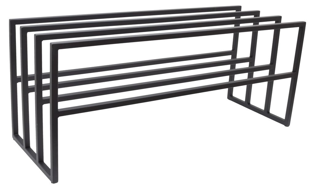 LOFT42 James Schuhregal – Metall – Schwarz – 82 x 30 x 35 Produktbild 