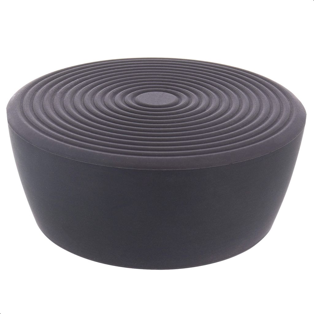 WAGNER Türstopper SCREW OR GLUE / Schrauben oder Kleben CONE - 55 x 55 x 55 x 20 mm, Kautschuk schwarz - 15518211