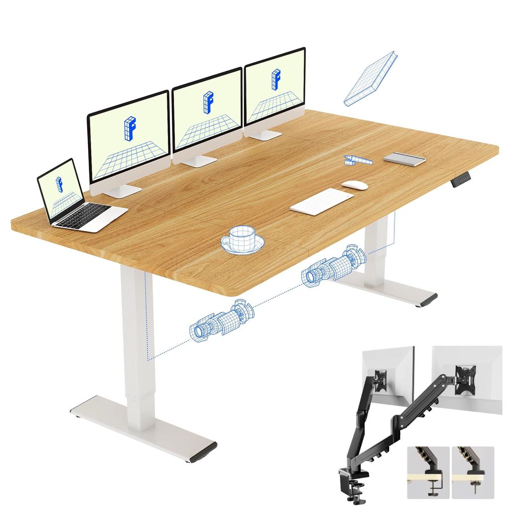 FLEXISPOT QB2 Höhenverstellbarer Schreibtisch Elektrisch Produktbild 
