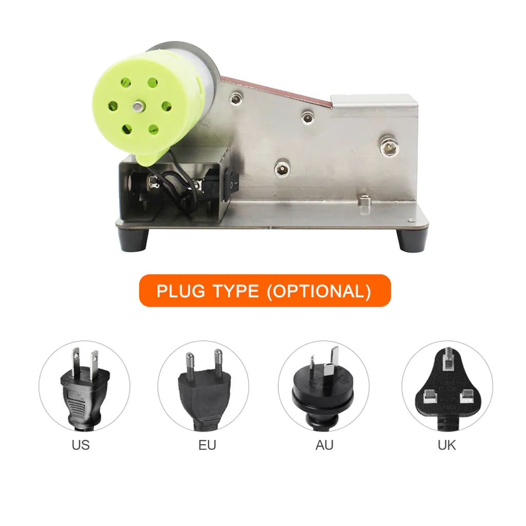 Mini ponceuse à bande électrique avec 7 vitesses et polisseuse 100W