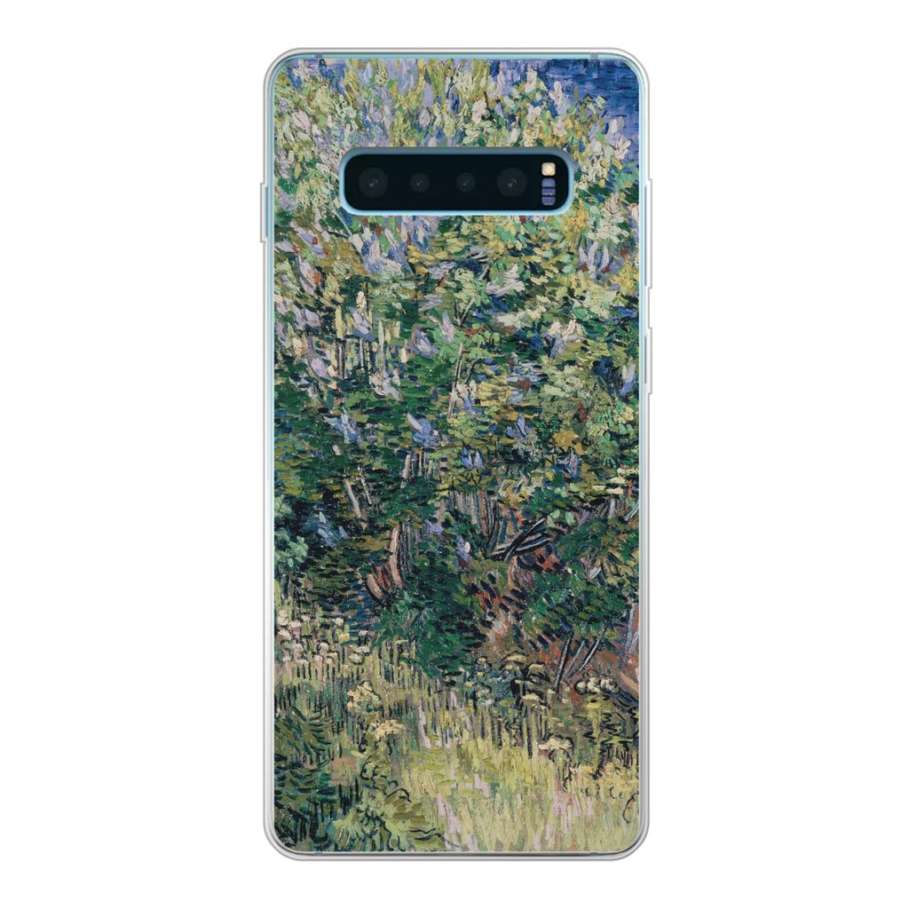 MuchoWow Handyhülle Schutzhülle Hülle für Samsung Galaxy S10 Lite Fliederbusch - Vincent van Gogh Silikon Softcase Handy Hülle - Schutz
