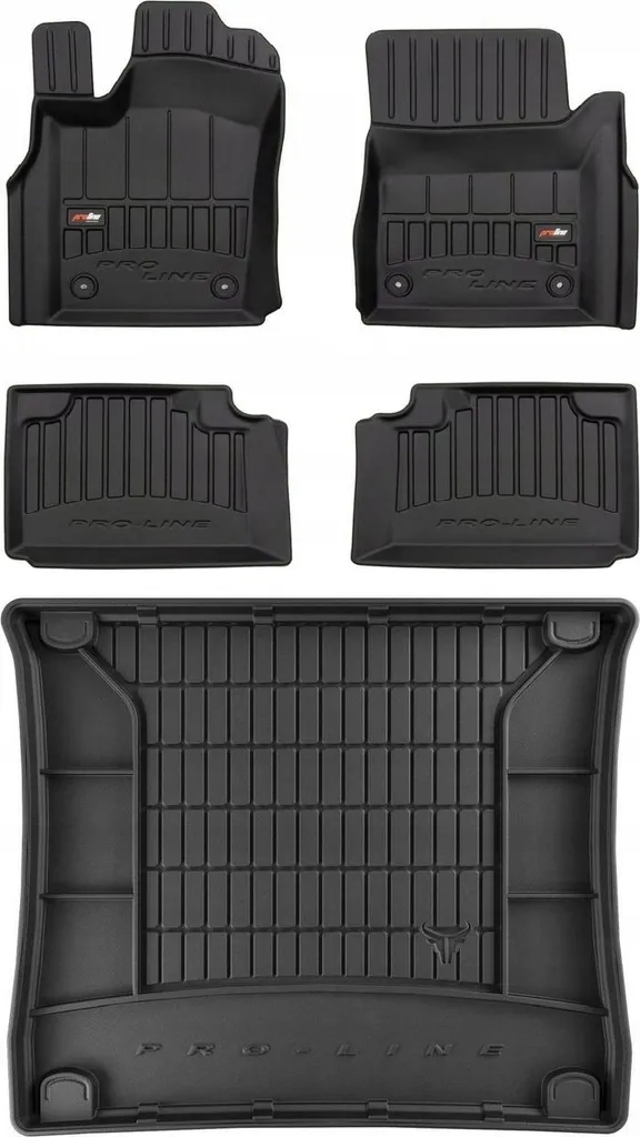 set di tappetini in gomma 3D per Jeep Grand Cherokee WK2 2010-2016