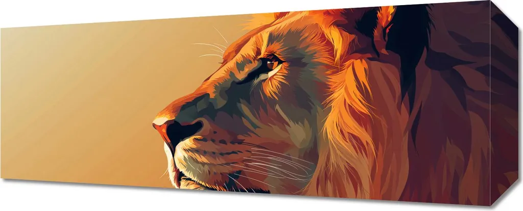 Image Roi 50 x 20 cm Haute Définition - Finition Premium Mat Satiné