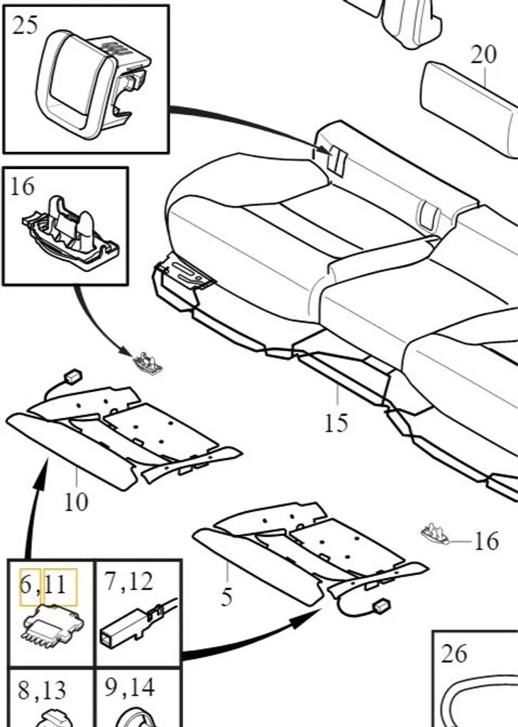 Comfort Premium Volvo: Modulo Riscaldatore Sedile 31467441 Originale